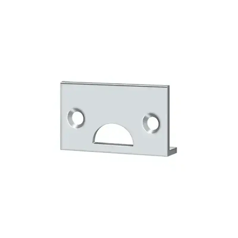 Deltana 178ASTU26 Angle Strike, Solid Brass in Polished Chrome