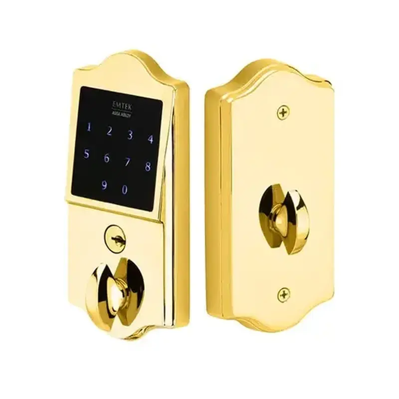 Emtek E3002US3 Emtouch Classic Electronic Touchscreen Deadbolt Bright Brass Finish