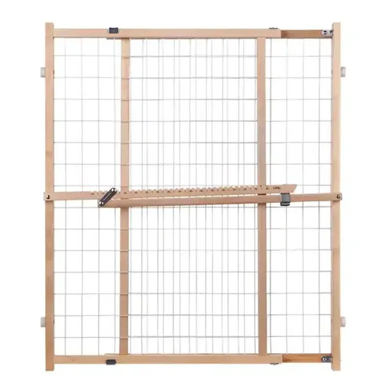 North States 4618A Wire Mesh Gate, Wood, Vinyl Coated, 32 in H x 29-1/2 to 50 in W Dimensions
