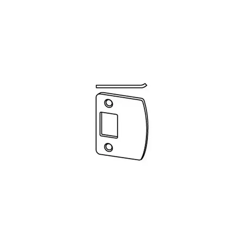 Schlage Commercial 10092619 Round Corner Full Lip Deadbolt Strike Satin Nickel Finish