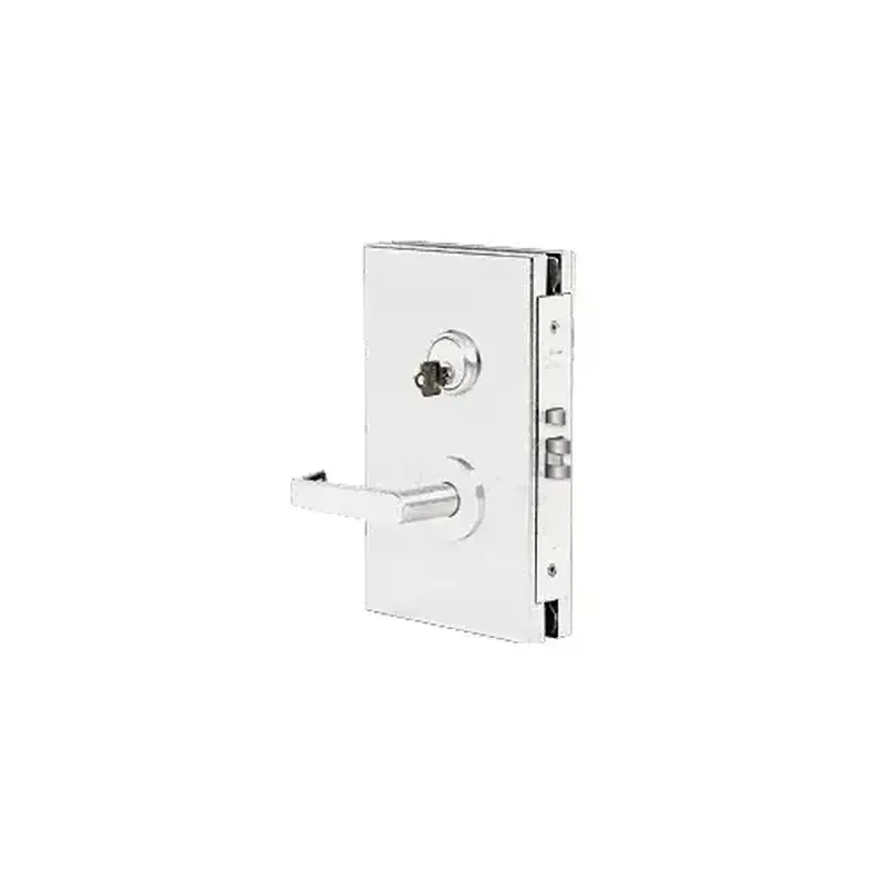 CRL DL610LSSC Satin Anodized 6" x 10" LH Center Lock With Deadlatch in Storeroom Function
