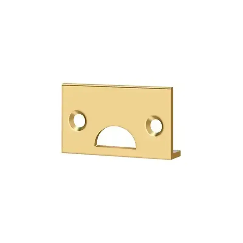 Deltana 178AST003 Angle Strike, Solid Brass in PVD Polished Brass