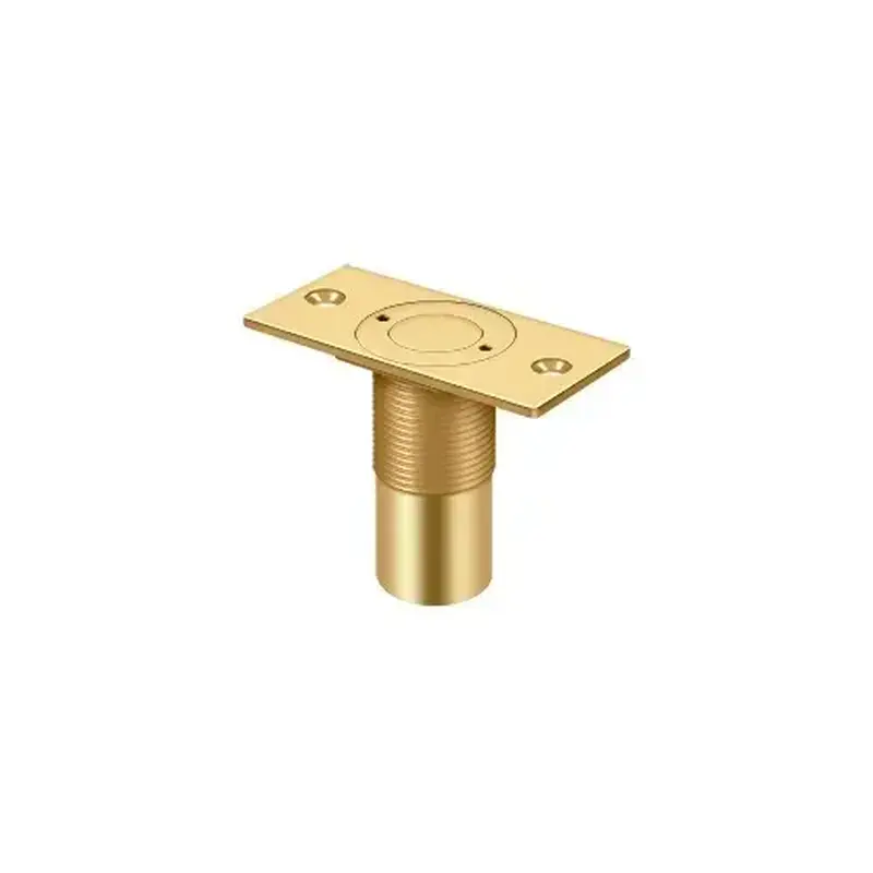 Deltana SPDP278CR003 Dust Proof Strike, Adjustable, 2-7/8" x 1-3/8" in PVD Polished Brass