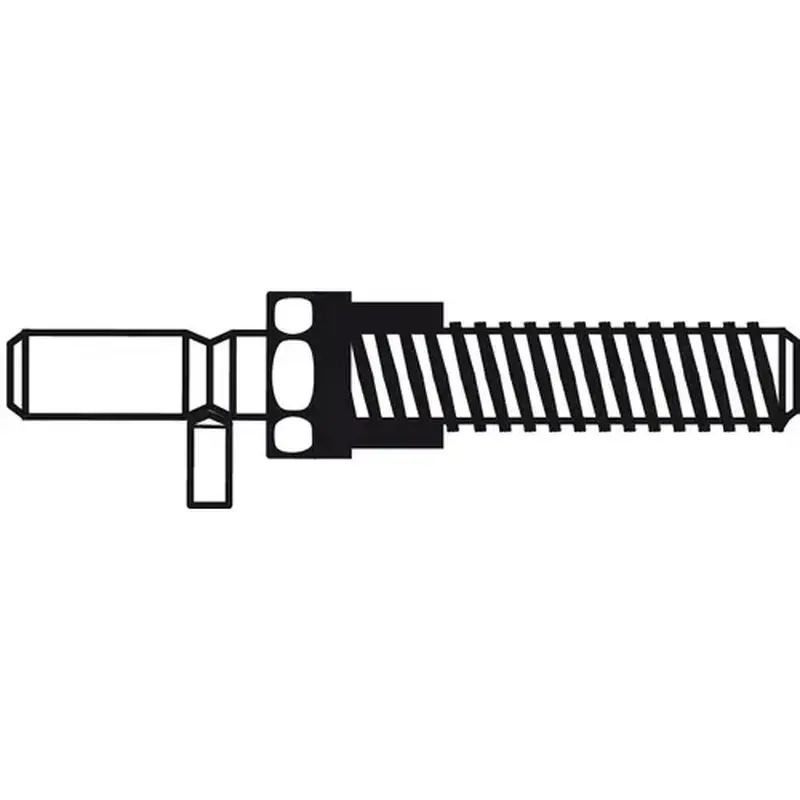 Hafele 909.03.900 Mounting Set, Back-to-Back, for Pull Handles for Glass Doors, Glass Thickness: (5/16" - 1/2") 8 - 12 mm