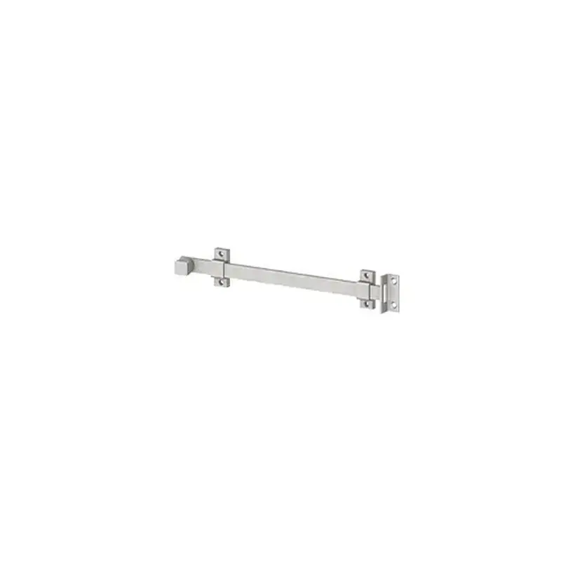 Hager 053325 276D 12" Surface Bolt, Satin Chrome Finish