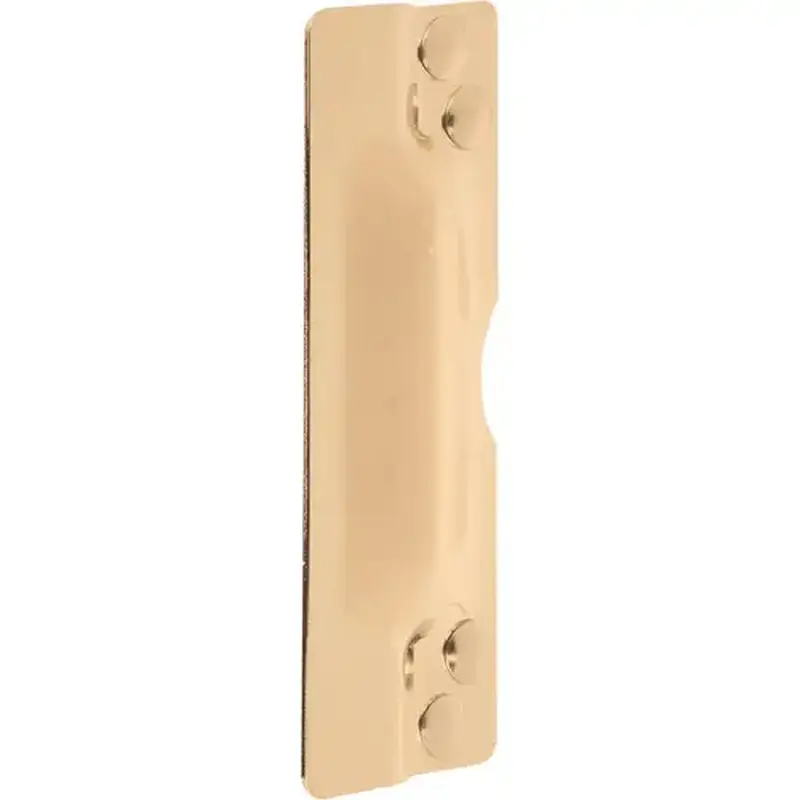 Defender Security U 10027 Latch Guard, 11 in L, 3 in W, Steel, Brass