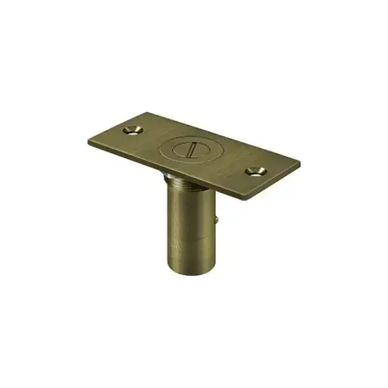 Deltana SPDP35SU5 Dust Proof Strike 3-1/2" x 1-5/8" w/Safety Lock in Antique Brass