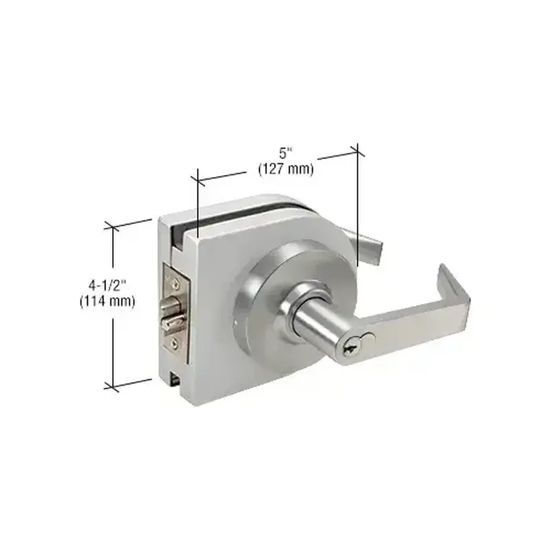 Schlage LH80SA Satin Anodized 6-Pin Classroom Lever Lock Housing - Grade 1