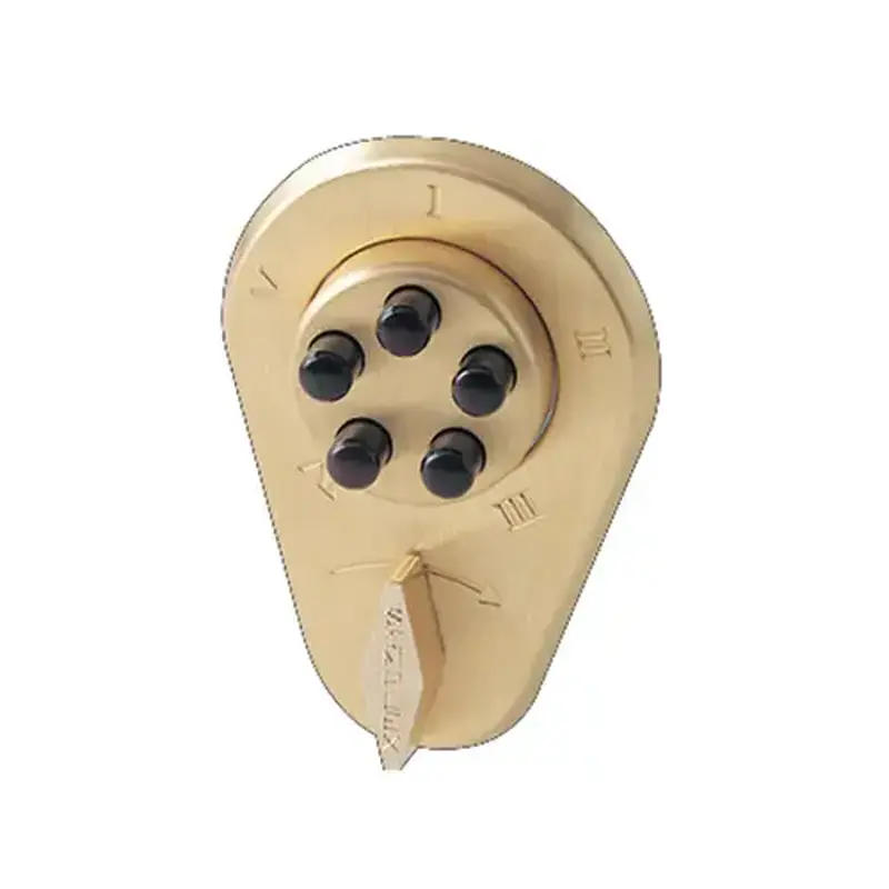 Simplex 91726D Auxiliary Lock with Thumbturn, Deadlocking Spring Latch with Latch Holdback for 1-3/8" to 1-1/2" Door Satin Chrome Finish