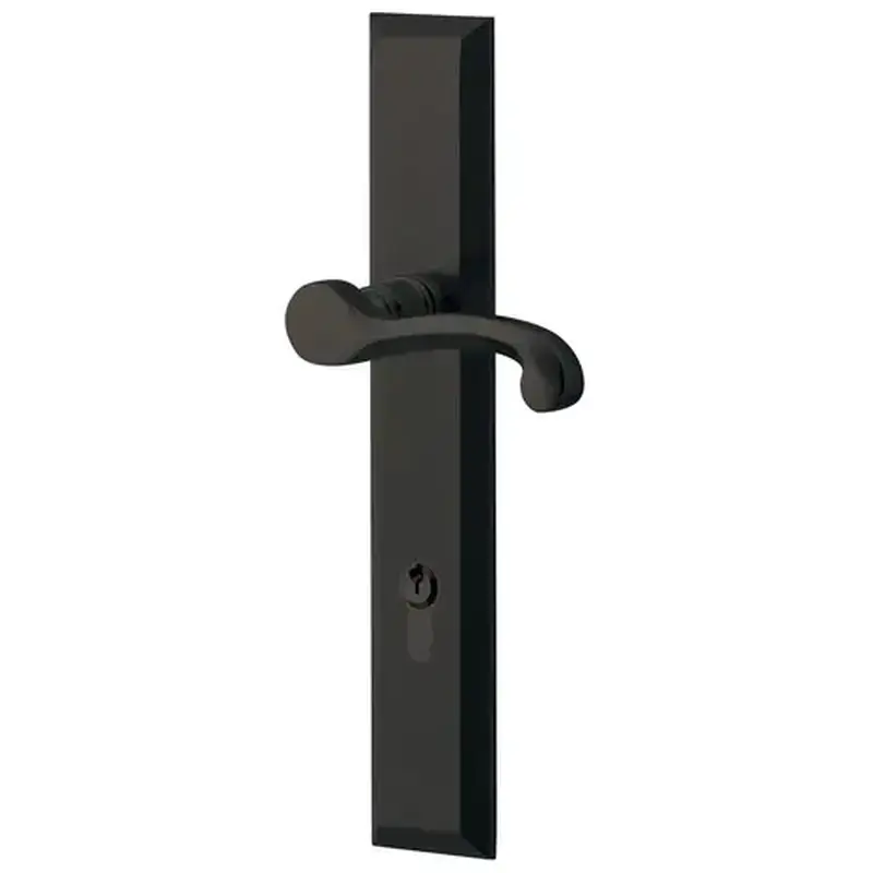 Baldwin MP004190ACT1 Concord Multi Point Trim Keyed Entry with Turn Knob Configuration 1 Satin Black Finish