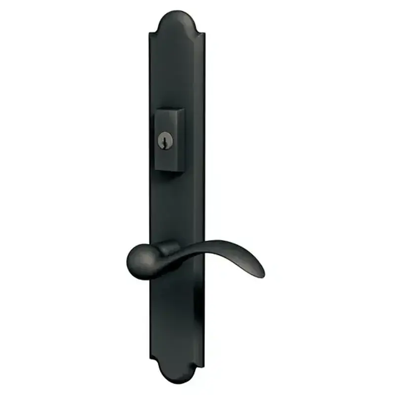 Baldwin MP016102ACT6 Boulder Multi Point Trim Keyed Entry with Turn Knob Configuration 6 Oil Rubbed Bronze Finish