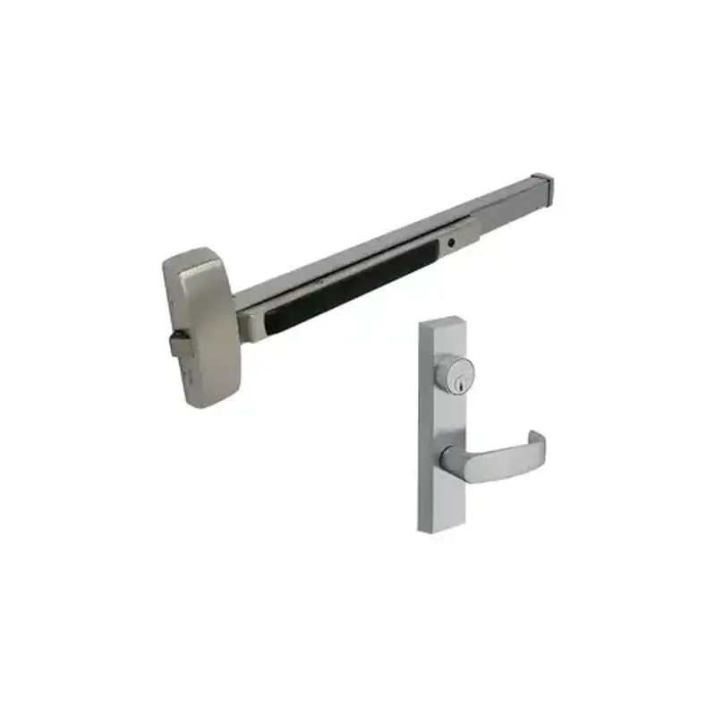 Sargent LC8813FETL32DRHR Extra Heavy Duty Rim Exit Device with Key Control ET L Lever Trim Right Hand Reverse for 33" to 36" Door Less Cylinder Satin Stainless Steel Finish
