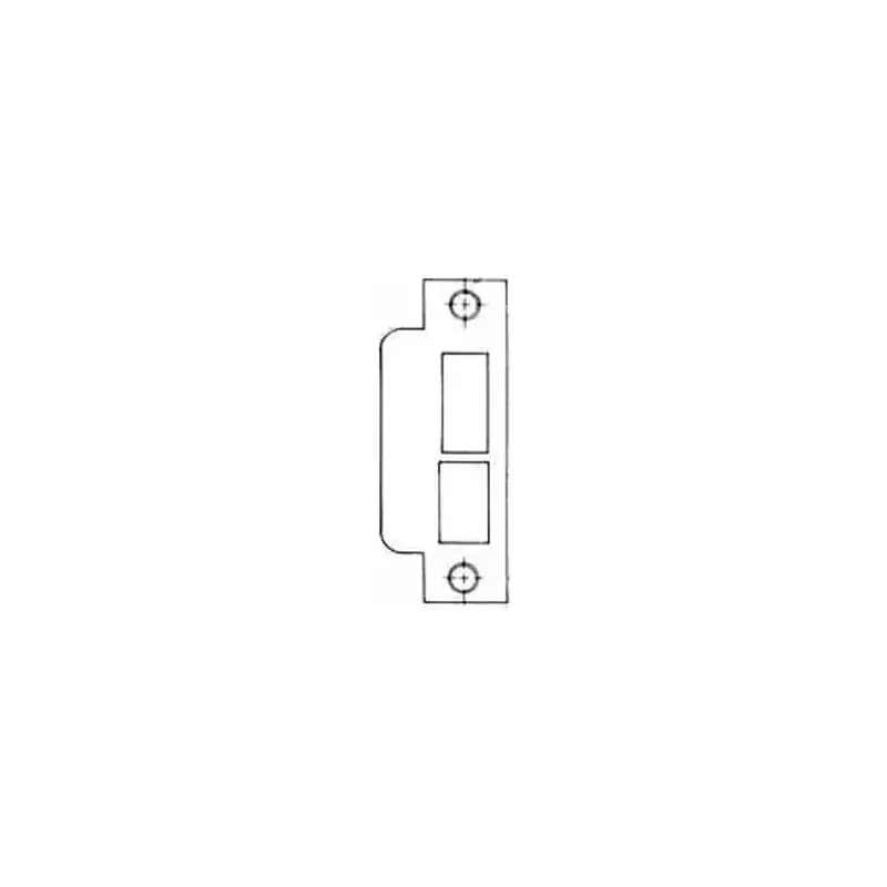Baldwin 6039190L178 Left Hand 1-7/8" Extended Lip ASA Strike For 2-3/4" Backset Deadbolt Only Satin Black Finish