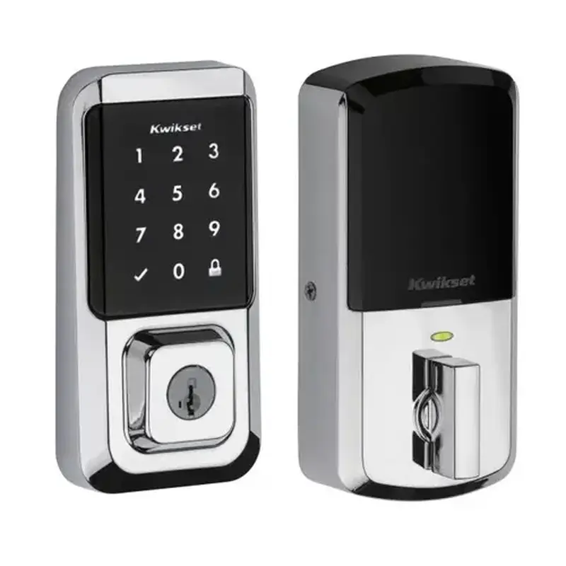 Kwikset 939WIFITSCR-26S Halo Wi-Fi Enabled Smart Lock Deadbolt with Touchscreen and SmartKey Backup Bright Chrome Finish