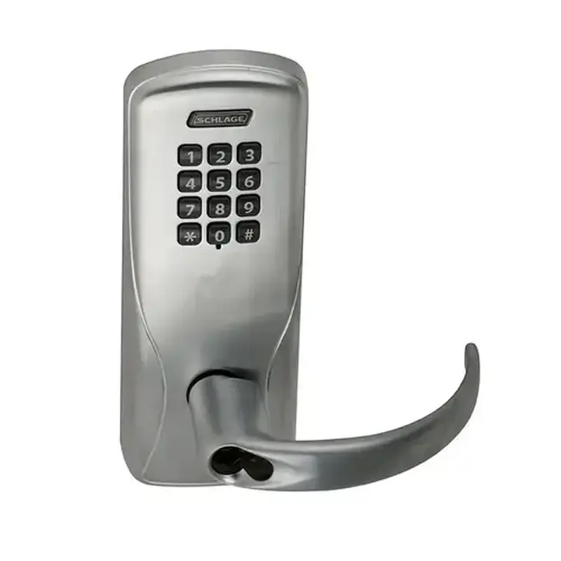 Schlage Electronics CO100CY70KPSPA625PR Electric Cylindrical Lock Bright Chrome