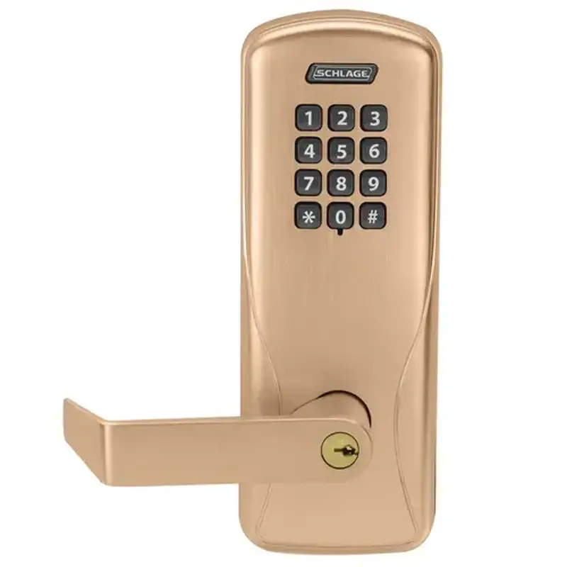 Schlage Electronics CO200MD40KPRHO612PR Electric Mortise Lock Satin Bronze Clear Coated