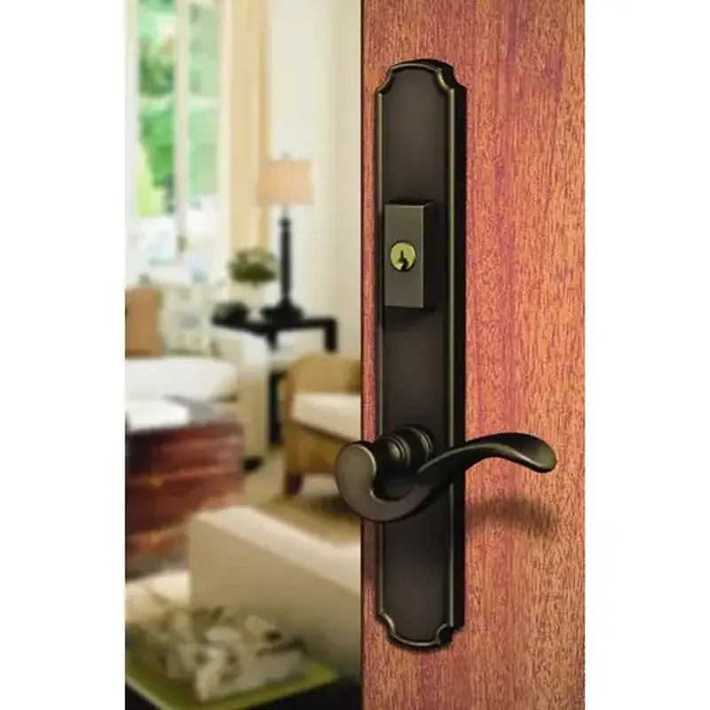 Baldwin MP002003ACT5 Bismark Multi Point Trim Keyed Entry with Turn Knob Configuration 5 Lifetime Brass Finish