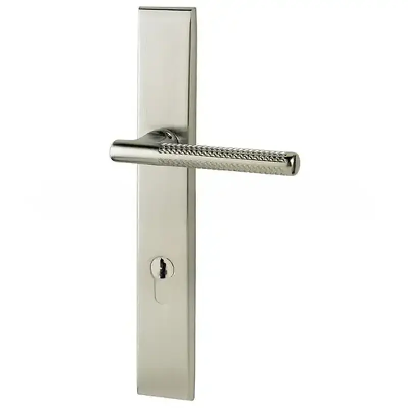 Baldwin MP013056ACT1X Lakeshore Multi Point Trim Keyed Entry with Turn Knob Configuration 1 Minus Lever Lifetime Satin Nickel Finish