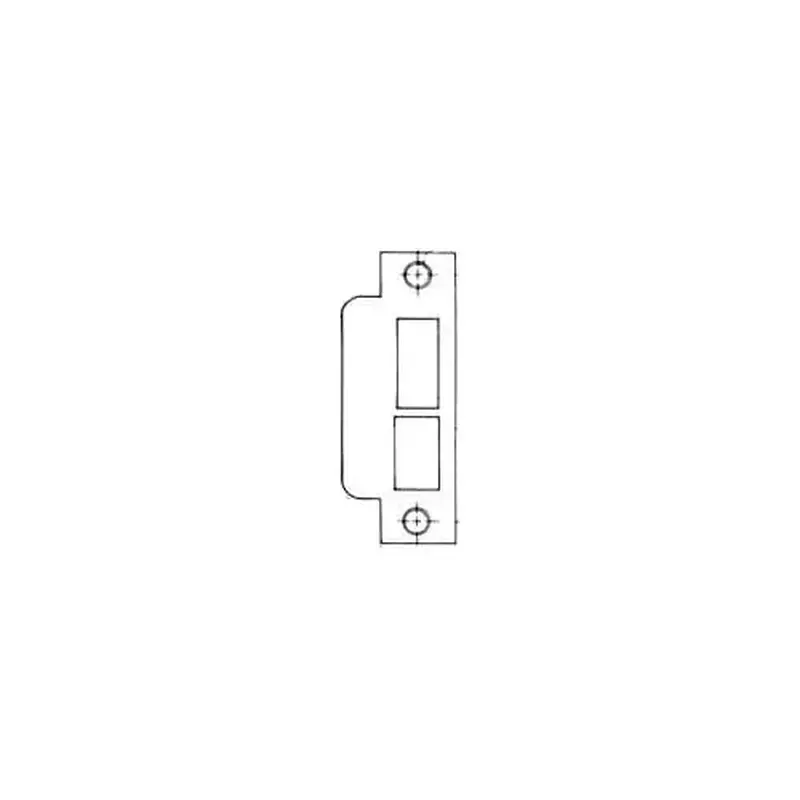 Baldwin 6039102R158 Right Hand 1-5/8" Extended Lip ASA Strike For 2-3/4" Backset Deadbolt Only Oil Rubbed Bronze Finish
