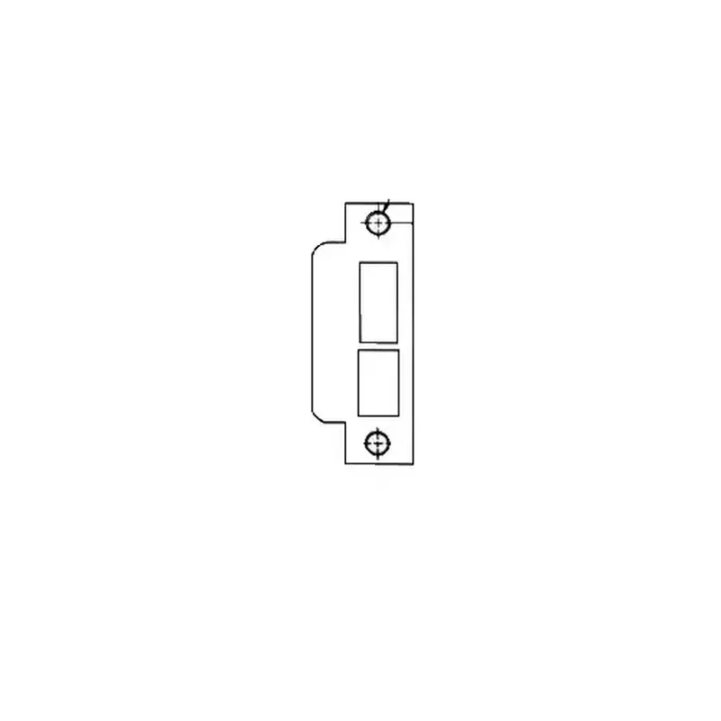 Baldwin 6040033 ASA Strike For 2-3/4" Backset Latch and Deadbolt Vintage Brass Finish