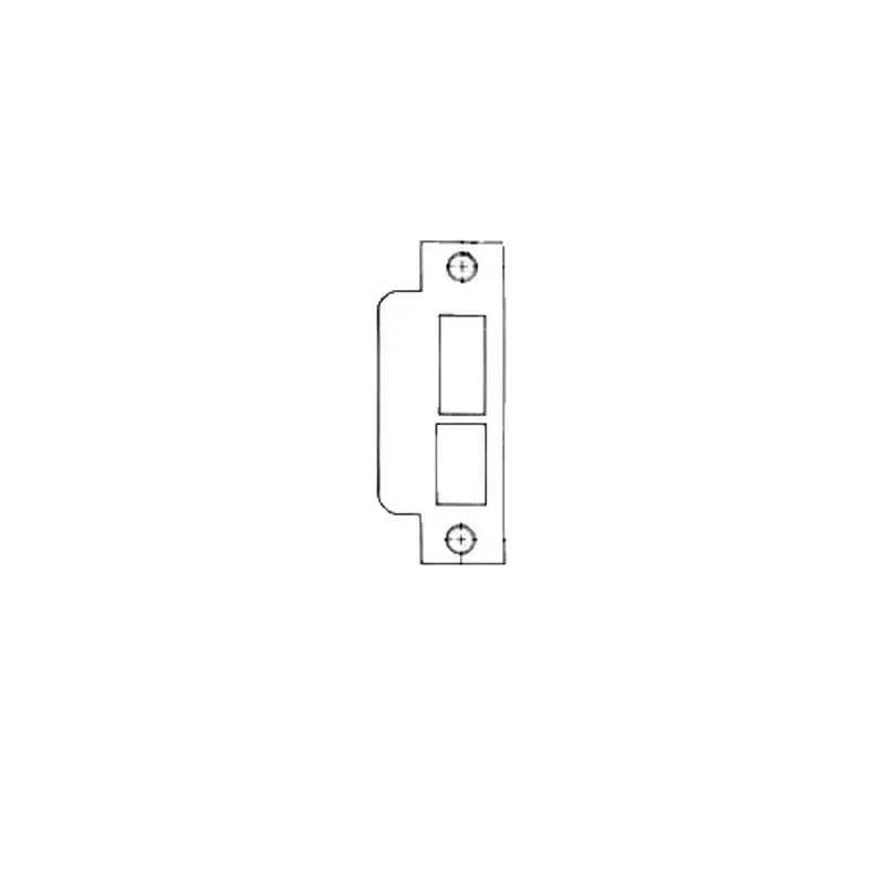 Baldwin 6339031L214 Left Hand 2-1/4" Extended ASA Strike Latch and Deadbolt Unlacquered Brass Finish