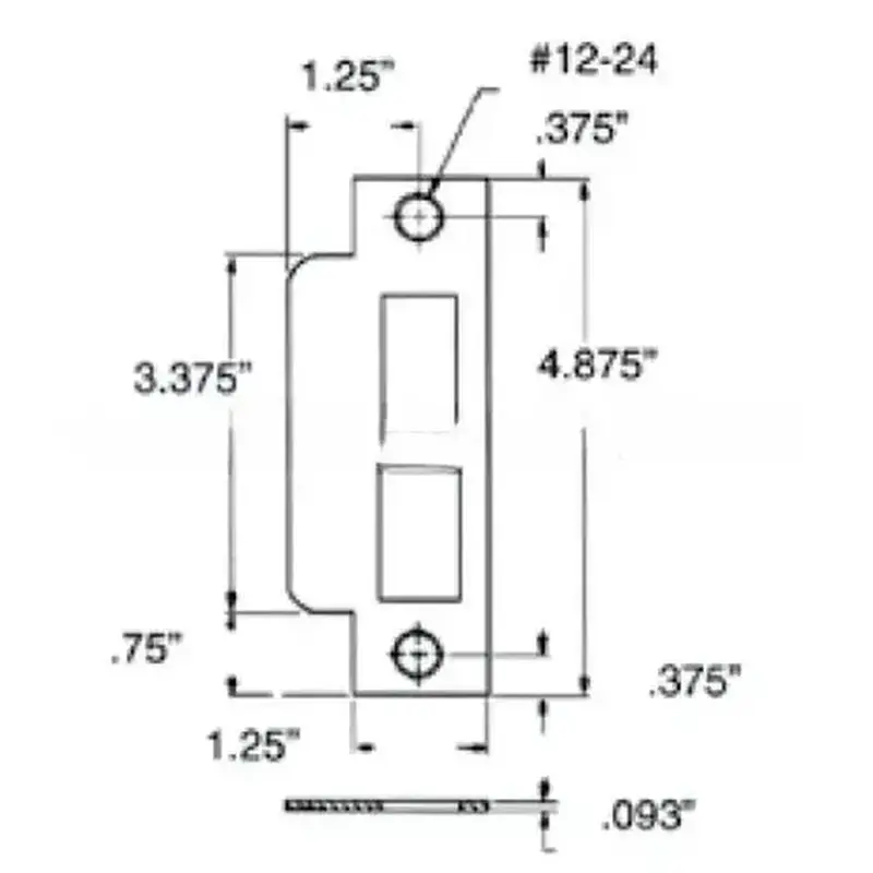 Baldwin 6340050R Right Hand Latch and Deadbolt ASA Strike Antique Brass Finish