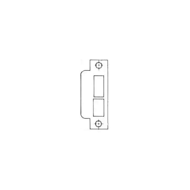 Baldwin 6039055L300 Left Hand 3" Extended Lip ASA Strike For 2-3/4" Backset Deadbolt Only Lifetime Bright Nickel Finish
