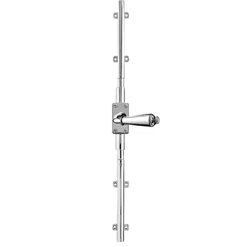 Baldwin 8105260L7LK Left Hand 7' Cremone Bolt Less Knob Bright Chrome Finish