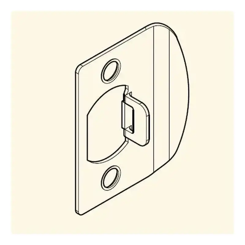 Baldwin Reserve 8BR0403007 Square Corner Strike for Knob / Lever Dark Bronze Finish