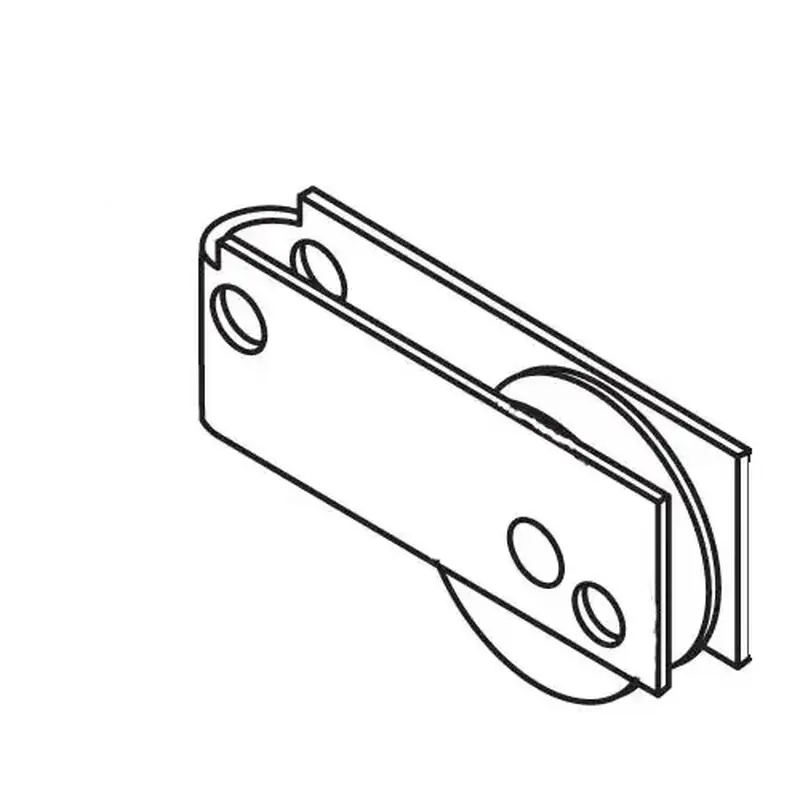 Brixwell 9-262m Patio Door Roller Assembly 1-1/4 Steel Wheel top Hole