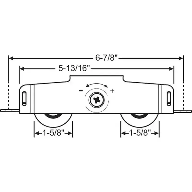 Brixwell Pdr238-dd Use 9-502npb 1-5/8 Nylon Whl Precision Bear patio Door Roller Tandem