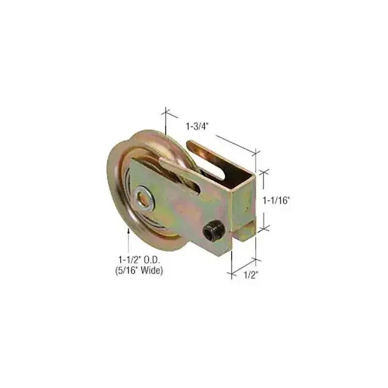 CRL D1585 1-1/2" Steel Sliding Glass Door Roller with 1/2" Wide Housing for Ador/HiLite Doors