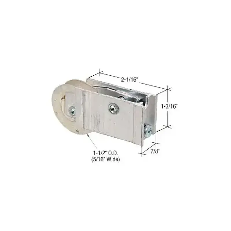 CRL D1863 1-1/2" Steel Ball Bearing Sliding Glass Door Roller with 7/8" Wide Housing