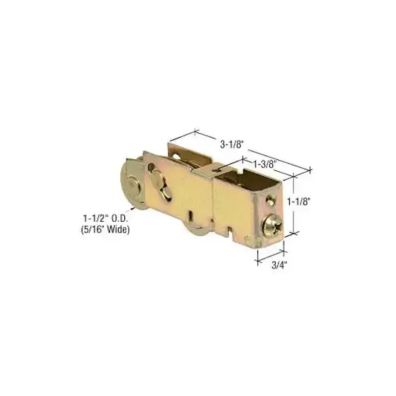 CRL D1984 1-1/2" Tandem Steel Ball Bearing Sliding Glass Door Roller with 3/4" Wide Housing