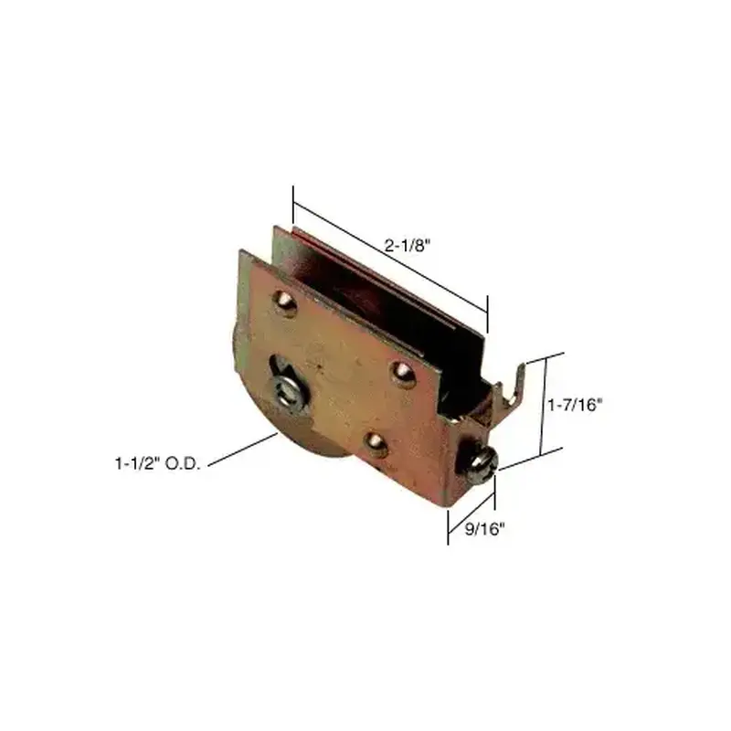 CRL D1588 1-1/2" Steel Sliding Glass Door Roller with 9/16" Wide Housing for Window Master Doors