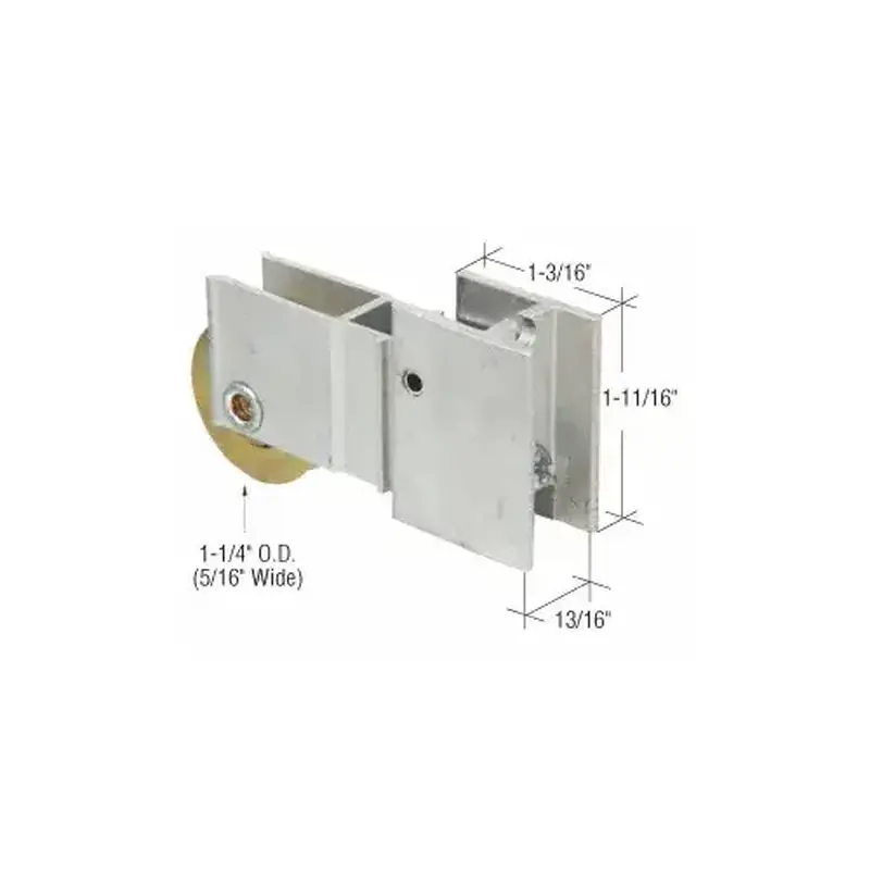 CRL D1610 1-1/4" Steel Sliding Glass Door Roller with 13/16" Wide Housing for Yoho & Payne & Peachtree Doors