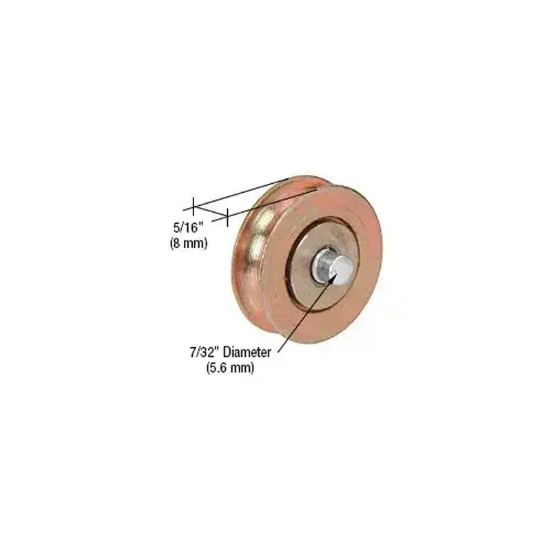 CRL D1854 1-1/8" Diameter Steel Ball Bearing Replacement Roller 5/16" Wide - pack of 2
