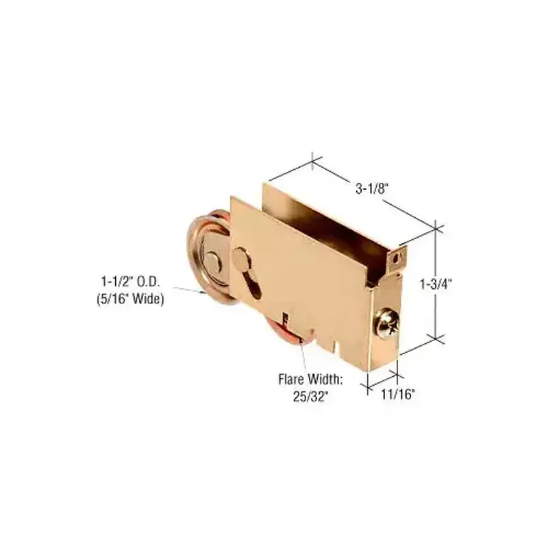 CRL D1862SS 1-1/2" Stainless Steel Ball Bearing Tandem Roller for Fleetwood Doors