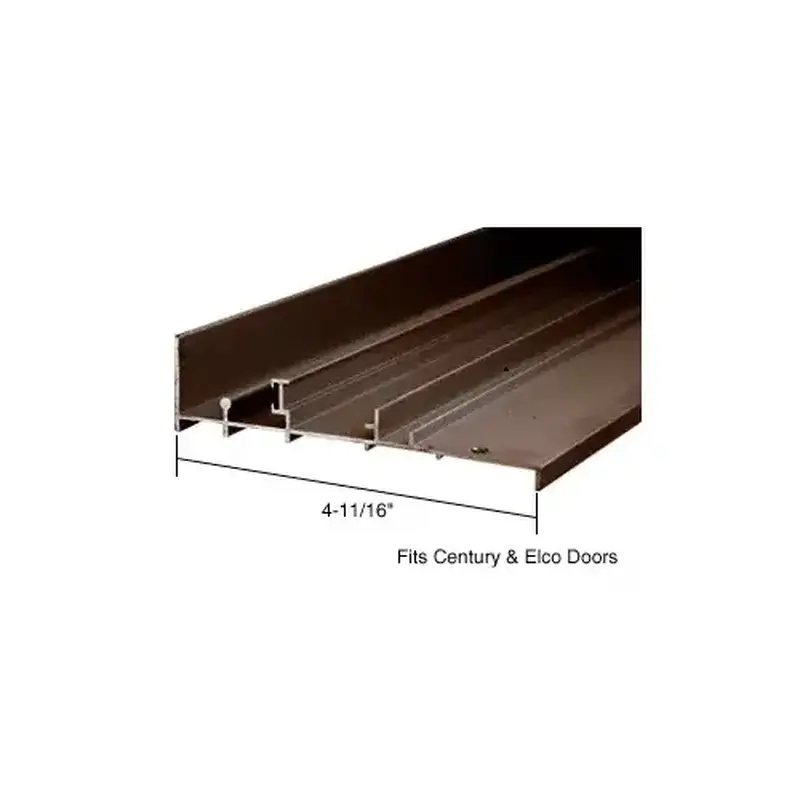 CRL TH605BRZ Bronze OEM Replacement Patio Door Threshold for Century & Elco Doors - 4-11/16" Wide x 6' Long