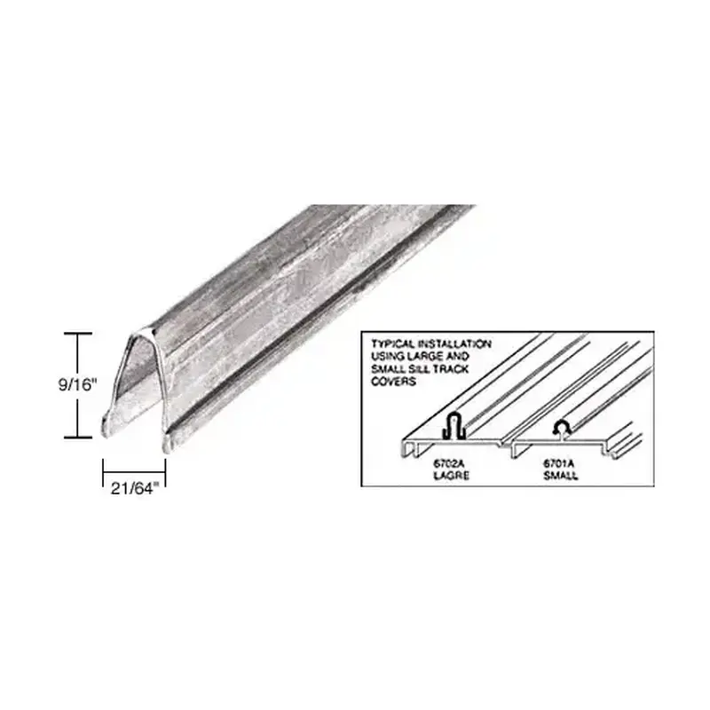 Brixwell 6702A8-CCP36 Stainless Steel Large Patio Door Sill Cover -  36" Stock Length