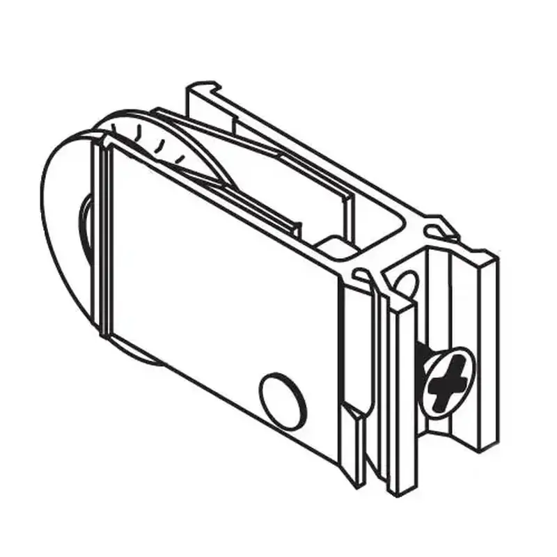 Brixwell 9-252n Patio Door Roller Assembly 1-1/4 Nylon Wheel pdr 24 N