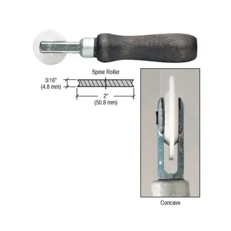 CRL 27K9N 3/16" Single Concave Edge Nylon Wheel Spline Roller