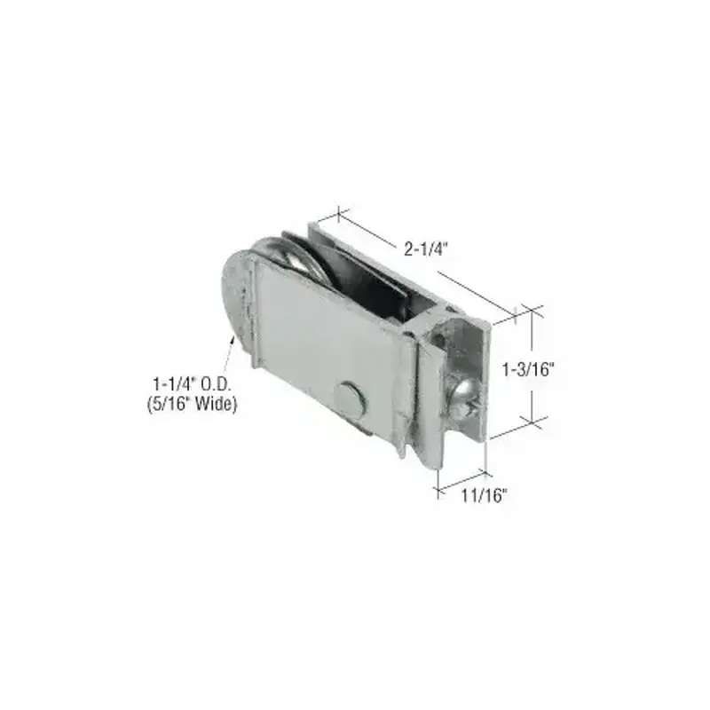 Prime-Line D1602 1-1/4" Steel Sliding Glass Door Roller with 11/16" Wide Housing for Miller Industry Doors
