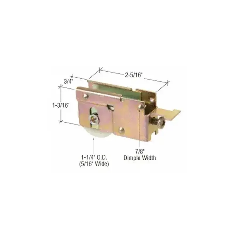 Prime-Line D1728 1-1/4" Nylon Sliding Glass Door Roller with 23/32" Wide Housing