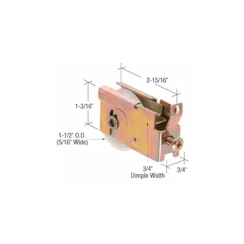 Prime-Line D1737 1-1/2" Nylon Sliding Glass Door Roller with 23/32" Wide Housing