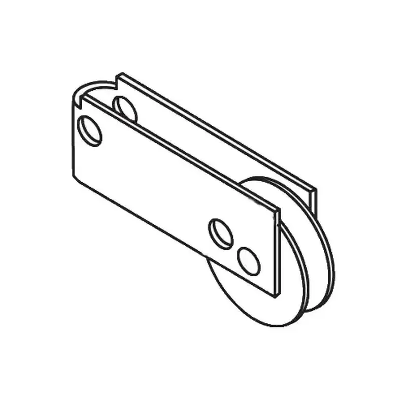 Brixwell 9-279-1 Patio Door Roller Assembly 1-1/8 Steel Wheel Bottom Hole