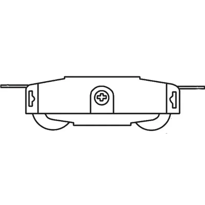 Brixwell 9-316 Patio Door Roller Tandem 1-1/4 Stainless Steel Wheels stainless Steel Housing