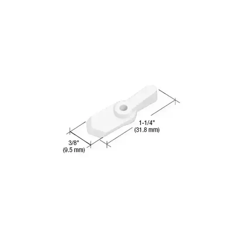 CRL L5759 White Pointer Style Screen Swivel Clip - Carded - pack of 12