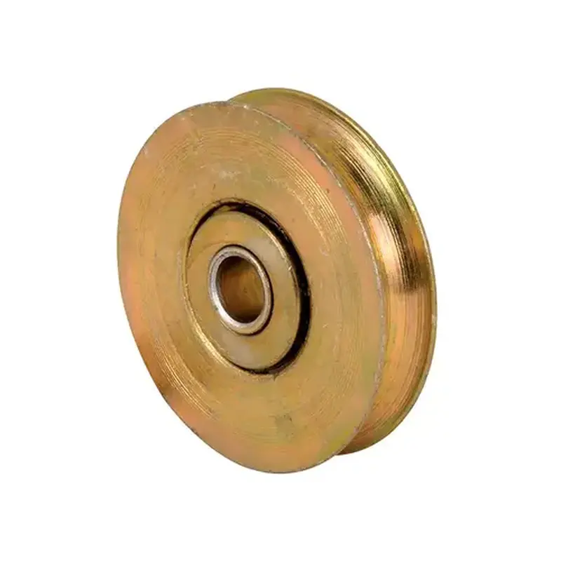 FHC D1503 1/4" Inside Diameter x 1-1/2" Outside Diameter Steel Unfinished Sliding Door Ball Bearing Roller - pack of 2