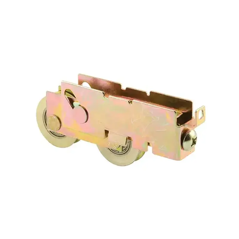 FHC D1845 1-1/4" Steel - Sliding Door Tandem Roller Assembly With F-Tab (Single Pack)